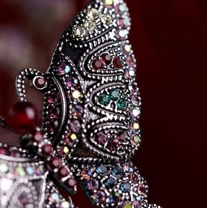 elegant colorful butterfly collar pin creative